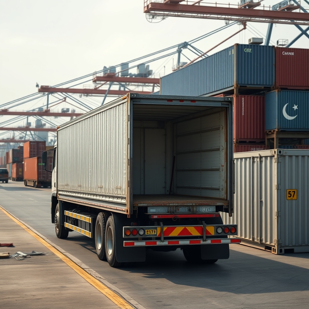 All Pakistan Goods Transport Alliance continues strike after talks fail, paralyzing Port Qasim operations.
