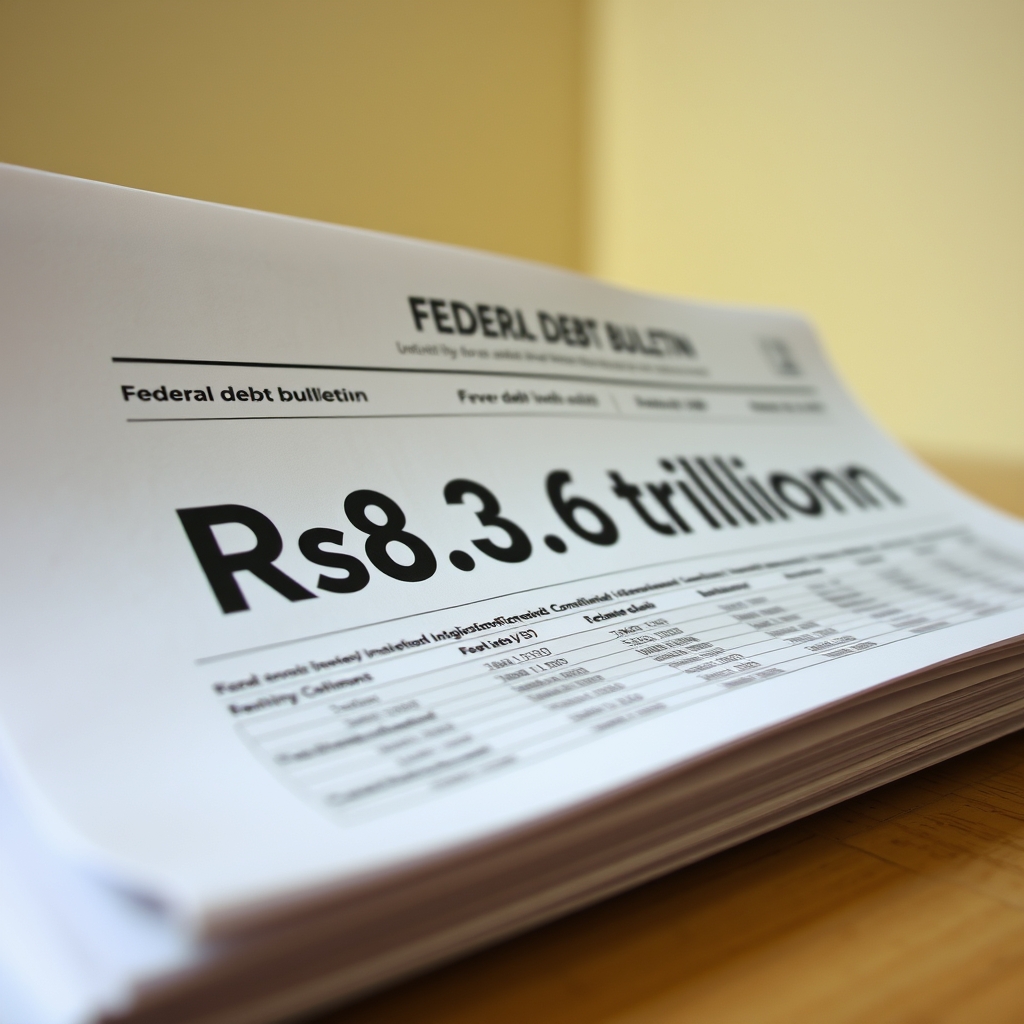 Federal debt rises to Rs83.6 trillion amid 75% increase over four years, adding Rs35.8 trillion since 2022.