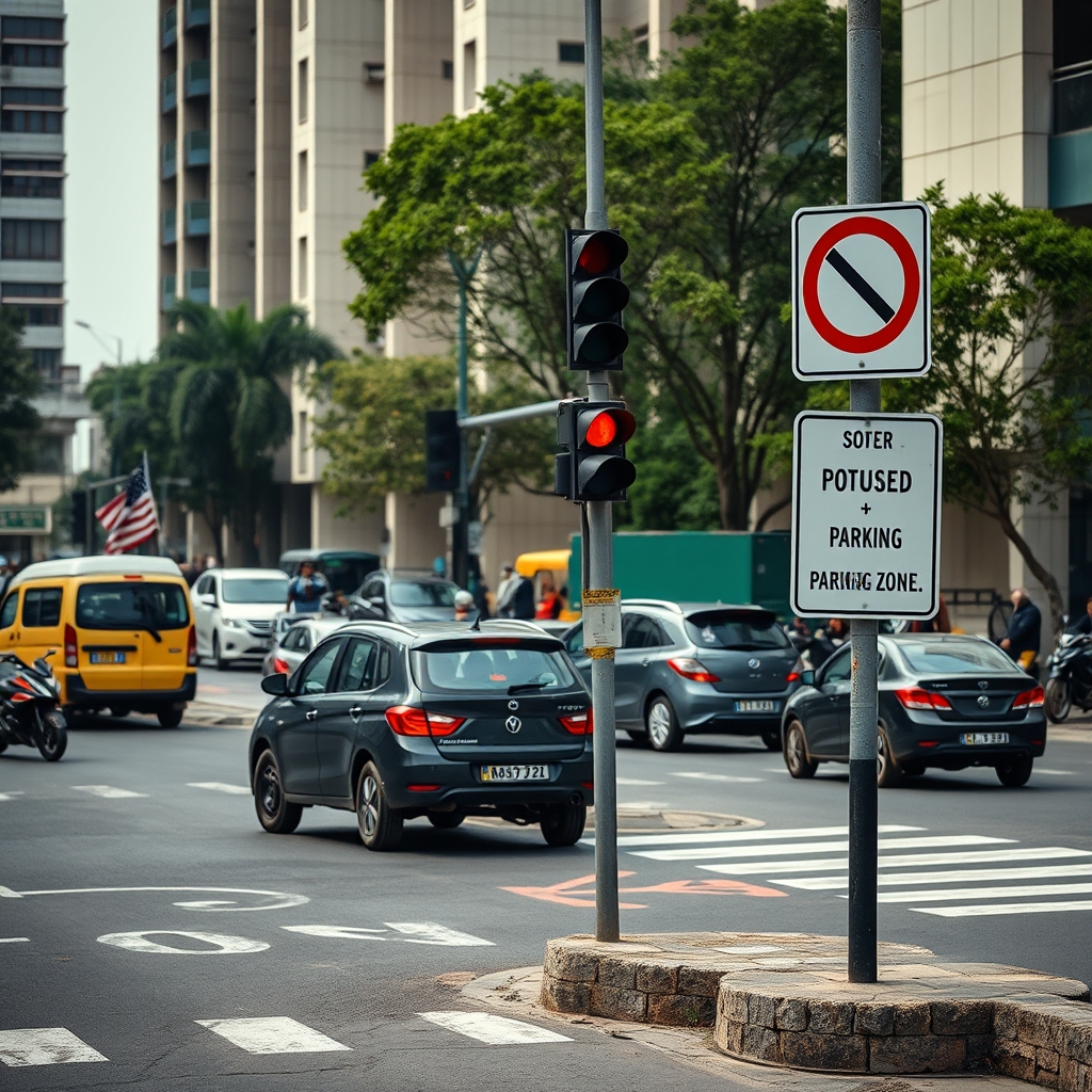 Hyderabad Police Issue 45 E‑Challans for Traffic Violations on Auto Bhan Road in the City.