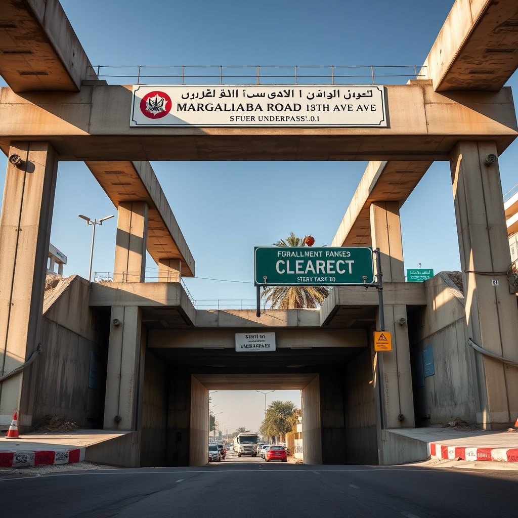 Islamabad to add new underpass at Margalla Road and Eighth Avenue to ease traffic waits.