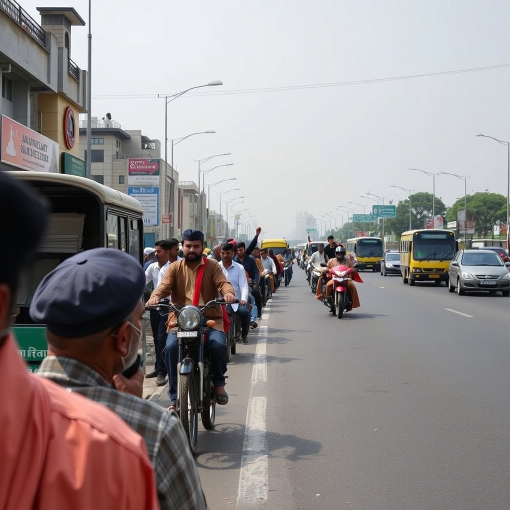 Jamaat-i-Islami protest sit-ins block major Karachi roads, causing widespread traffic disruptions amid nationwide anti-petroleum levy campaign.