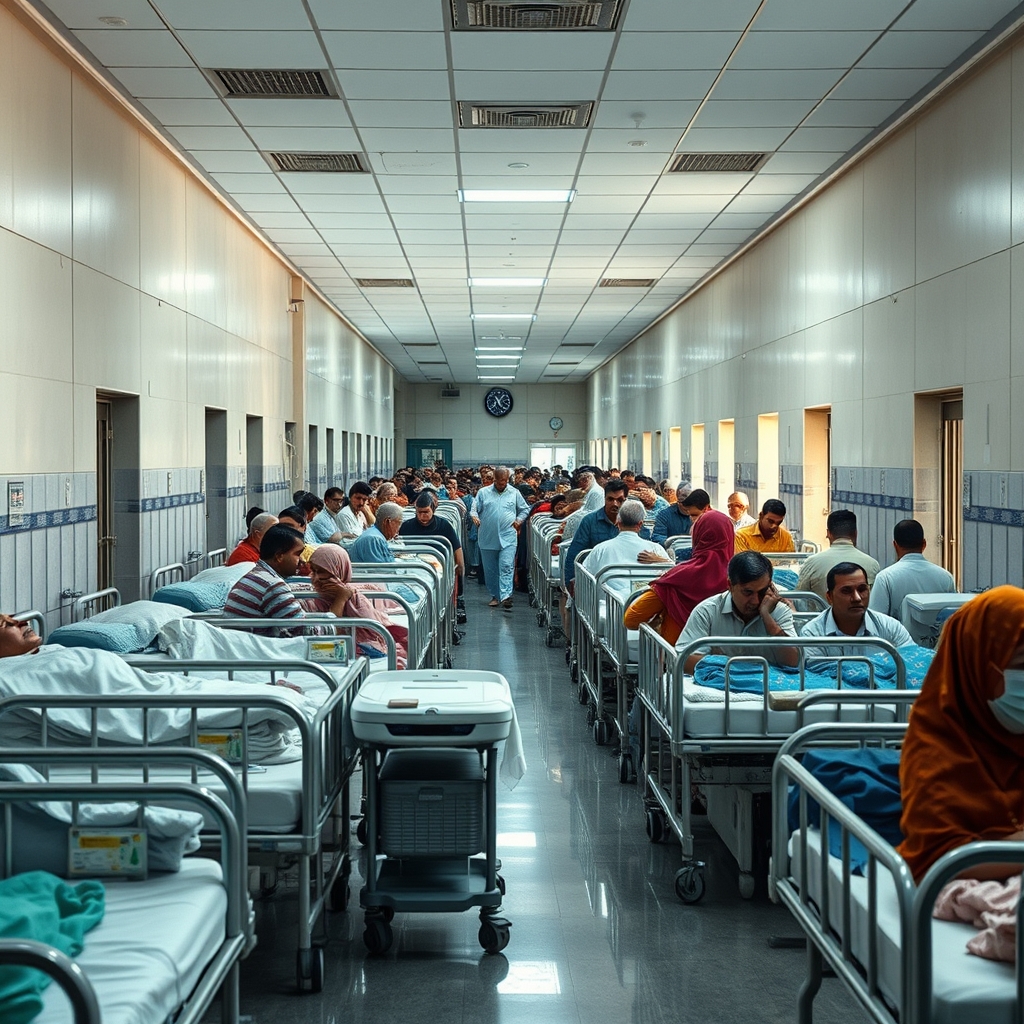 Lahore hospitals report surge in gastroenteritis patients amid conflicting outbreak reports and unusual complications.