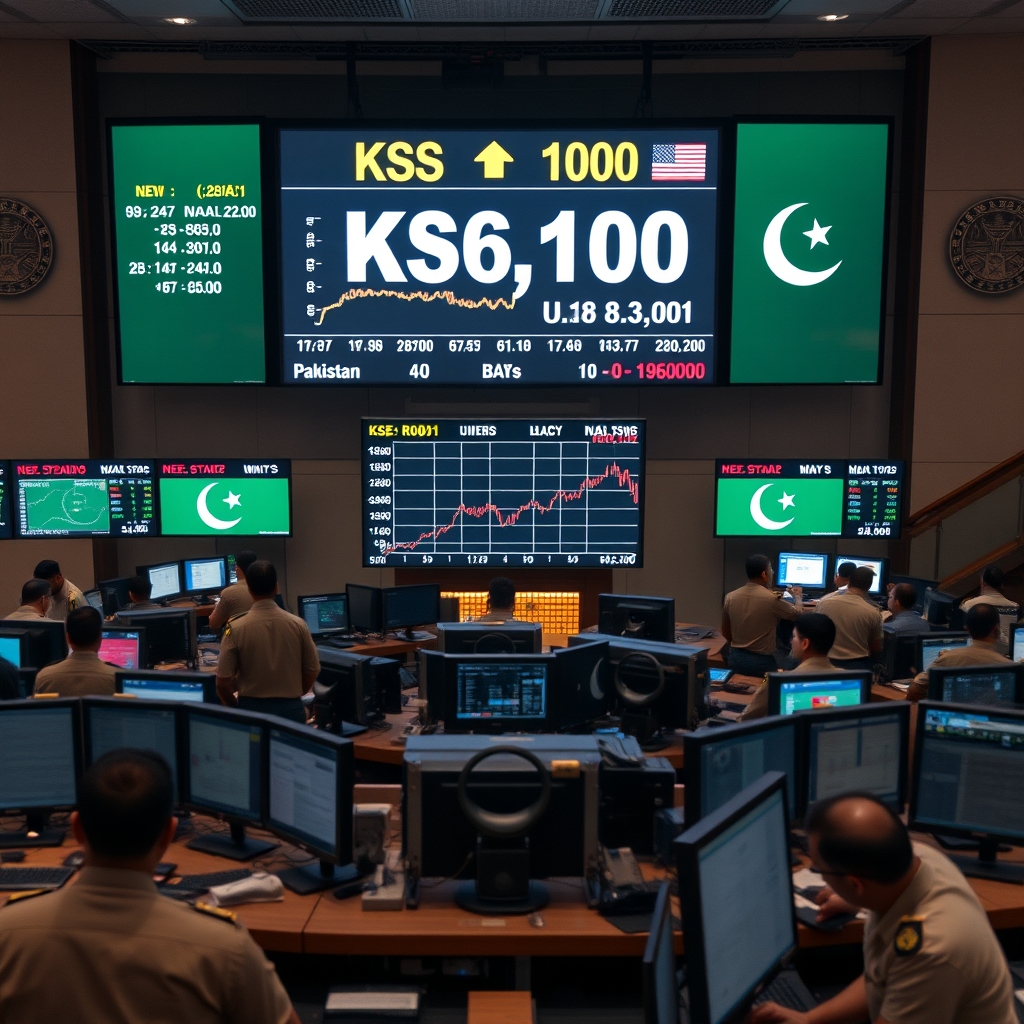 Pakistan stock exchange loses 1,132 points amid rising oil prices and doubts over US‑Iran Strait of Hormuz deal.