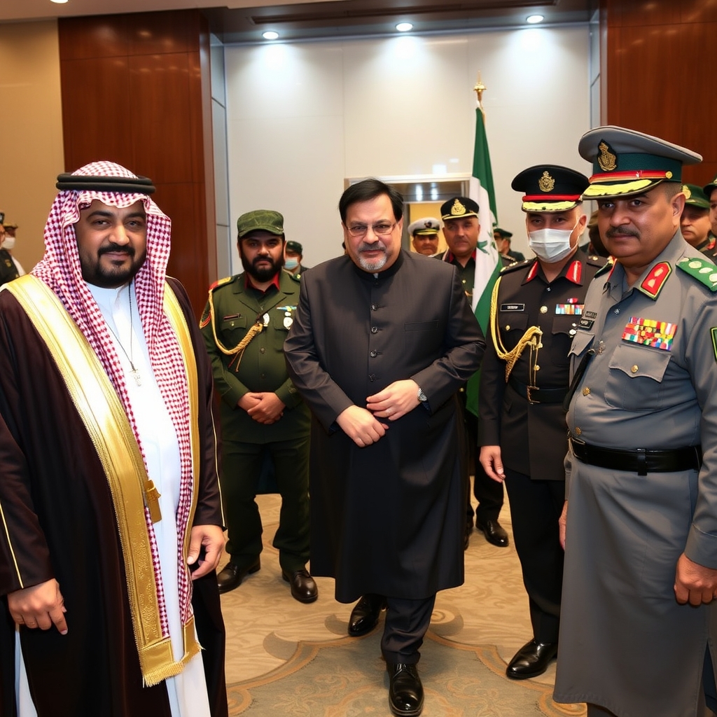 Prime Minister Shehbaz Sharif Meets Saudi Crown Prince Mohammed bin Salman in Makkah, Joined by Key Defence Officials.