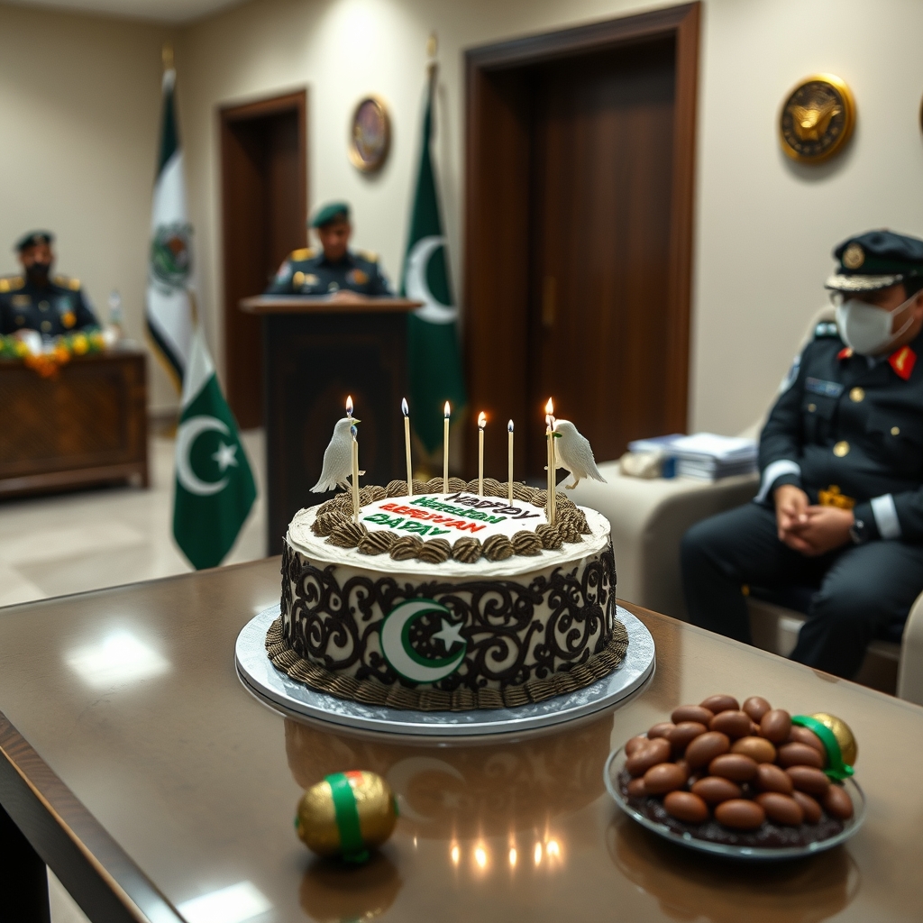 دبئی میں پاکستان کے قائم مقام قونصل جنرل فواد علی خان نے قونصل خانے میں پاکستانی کمیونٹی کے ارکان، افسران اور مہمانوں کی موجودگی میں یوم آزادی کا کیک کاٹا۔